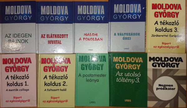 10 ktet, 7 m Moldova Gyrgytl: Az idegen bajnok, Az eltkozott hivatal, Malom a pokolban, Vltozsok rei, A tkozl koldus 1-3., A postamester lenya, Az utols tltny 3., Negyven prdiktor