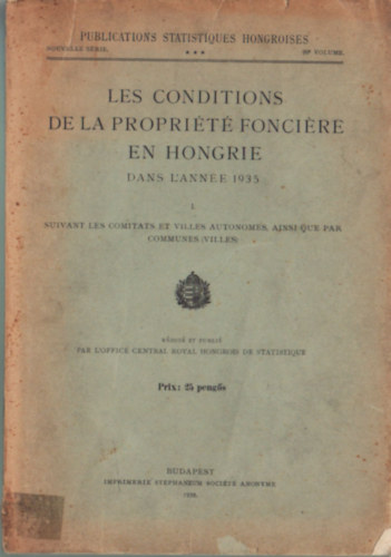 Les conditions de la proprit foncire en hongrie - Dans L' ane 1935