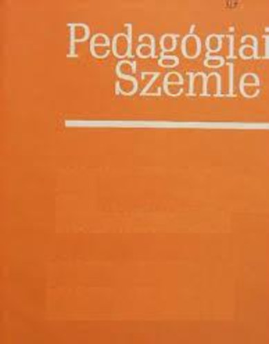 Pedaggiai Szemle 1986 Janur