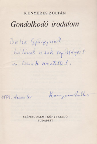 Gondolkod irodalom (Dediklt)