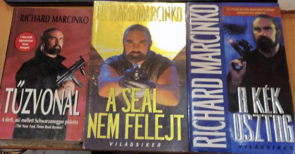3 db Richard Marcinko: Tzvonal + A Seal nem felejt + A kk osztag