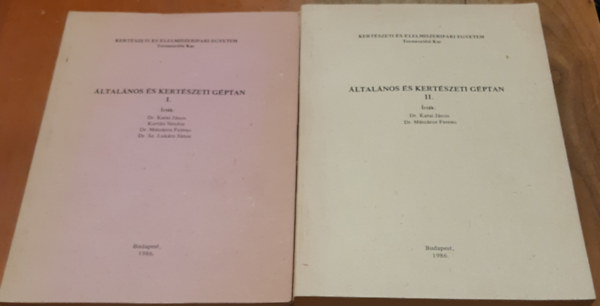 �ltal�nos �s kert�szeti g�ptan I-II.