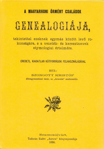 A magyarhoni �rm�ny csal�dok genealogi�ja