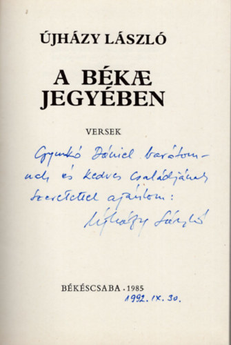 A bke jegyben- dediklt