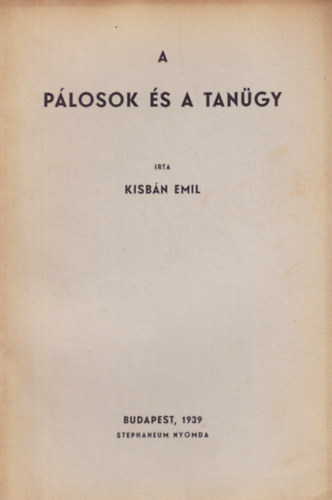 Kisbn Emil - A plosok s a tangy
