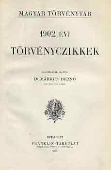 1902. vi trvnyczikkek (magyar trvnytr)