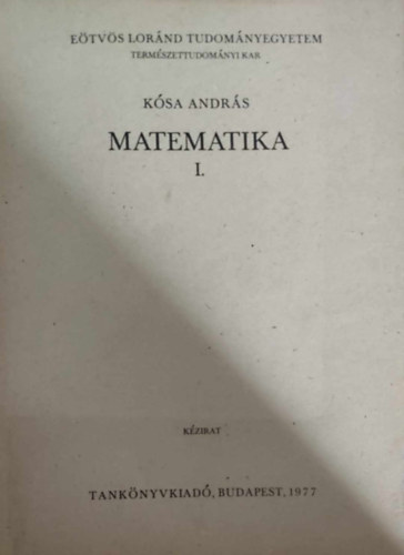 Ksa A. - Matematika I.