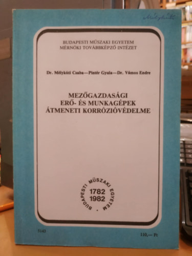 Mezgazdasgi er- s munkagpek tmeneti korrzivdelme