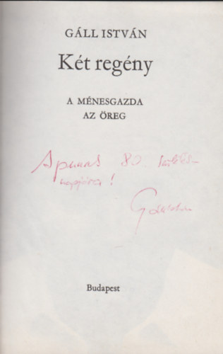 Kt regny (A mnesgazda-Az reg)