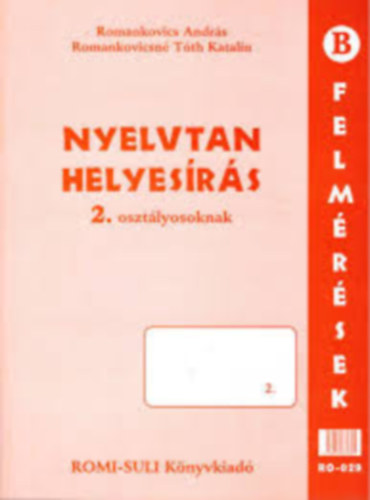 NYELVTAN, HELYESRS 2. OSZTLY (RO-029)