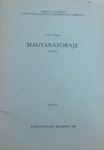 Magyarzrajz II. rsz