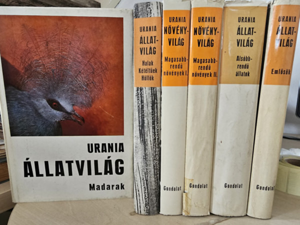 6 db Ur�nia �llatvil�g �s n�v�nyvil�g: Als�bbrend� �llatok+ Halak k�t�lt�ek h�ll�k + Eml�s�k + Madarak + Magasabbrend� n�v�nyek I-II