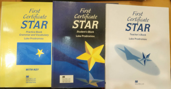 3 db First Certificate Star: Practice Book with Key + Student's Book + Teacher's Book (3 CD)