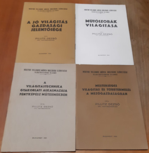 A j vilgits gazdasgi jelentsge + A vilgitstechnika gyakorlati alkalmazsa fnykpsz mtermekben + Mestersges vilgits s tbbtermels a mezgazdasgban + Mtszobk vilgitsa