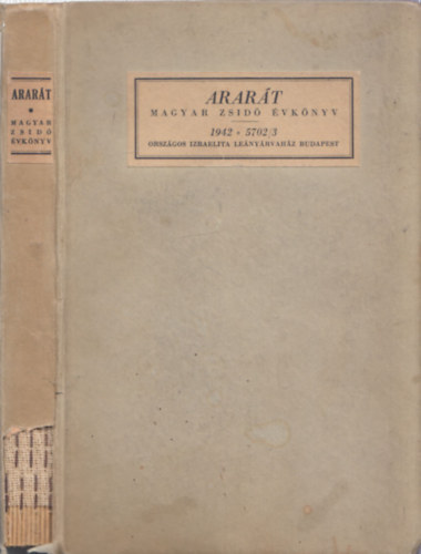 Arart (Magyar zsid vknyv 1942-5702/3)