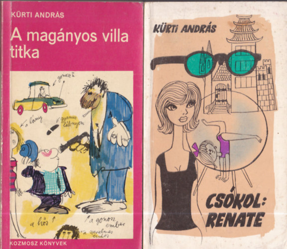 2 db. K�rti Andr�s novell�sk�tet: A mag�nyos villa titka + Cs�kol: Renate
