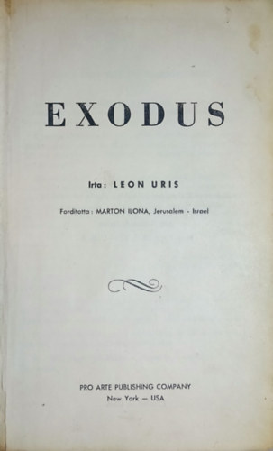 Leon Uris - Exodus