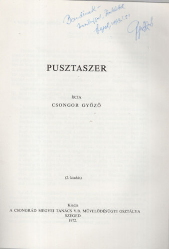 Pusztaszer - Dedik�lt