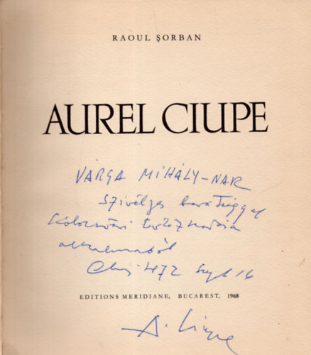 Aurel Ciupe- festszeti album