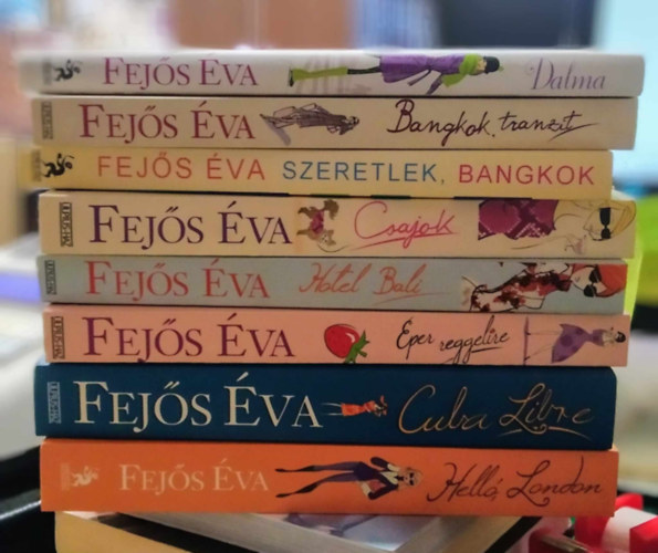 Fejs va - 8 db-os Fejs va knyvcsomag: Hell, London+Cuba Libre+Eper reggelire+Hotel Bali+Csajok+Szeretlek, Bangkok+Bangkok tranzit+Dalma