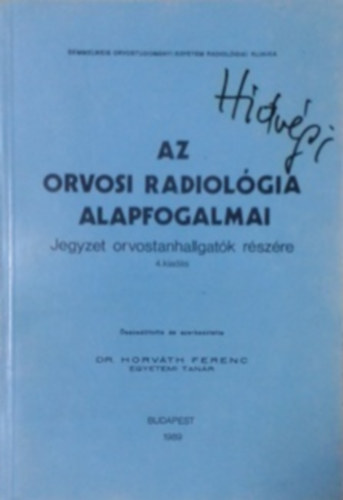 Az orvosi radiolgia alapfogalmai
