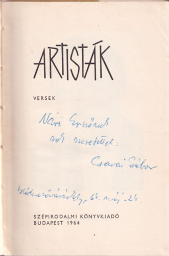 Artist�k (dedik�lt)