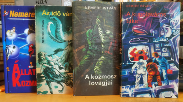 4 db Nemere Istvn Sci-Fi: A kupolavros titka (2) + A kozmosz lovagjai (3) + Az id vndorai (4) + llatkert a Kozmoszban (5)