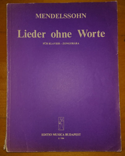 Lieder ohne Worte (fr Klavier - zongorra)