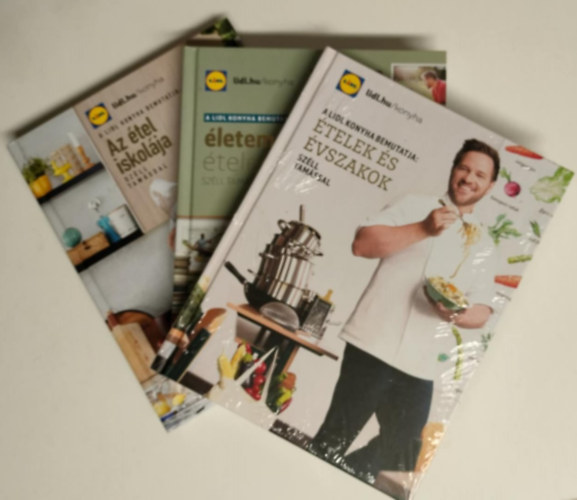 3db Lidl konyha szakcsknyv - Az tel iskolja - letem telei - telek s vszakok