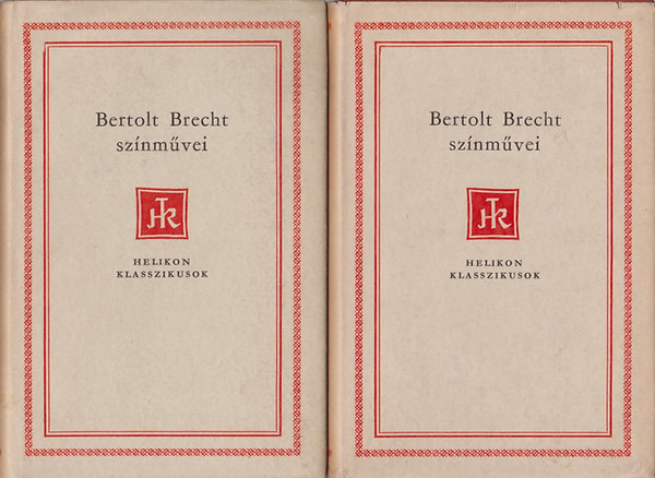 Bertolt Brecht sznmvei 1-2. (Helikon Klasszikusok)