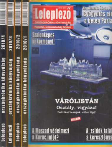 Leleplez� 2010/1-4. (teljes �vfolyam, 4 db. lapsz�m)- Orsz�gkr�nika k�nyv�js�g