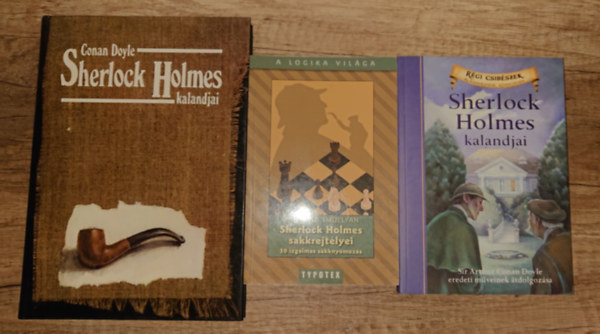 3 Sherlock Holmes-k�tet: Sherlocck Holmes kalandjai, Sherlock Holmes sakkrejt�lyei, Sherlock Holmes kalandjai