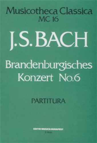 Brandenburgisches Konzert No. 16 - Partitura