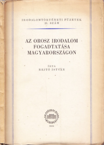 Az orosz irodalom fogadtat�sa magyarorsz�gon