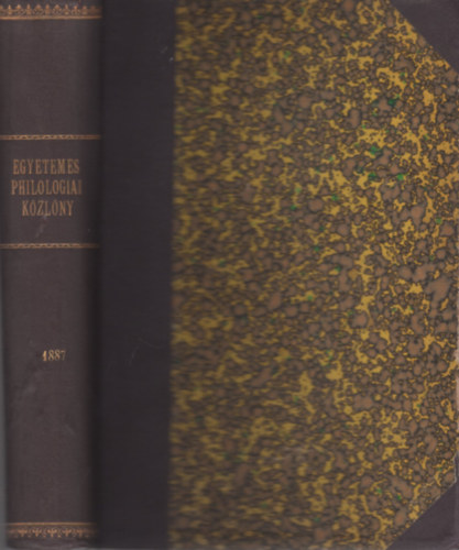 Egyetemes Philologiai K�zl�ny 1887
