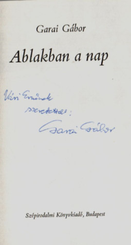 Ablakban a nap (dedik�lt)