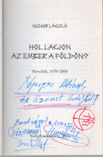 Hol lakjon az ember a fldn? - dediklt