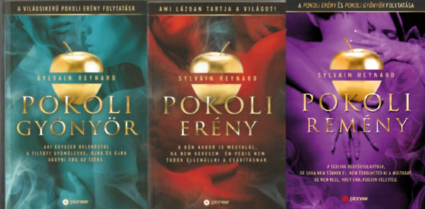 Sylvain Reynard - Pokoli erény . sorozat 1-3. Pokoli erény, Pokoli gyönyör, Pokoli remény