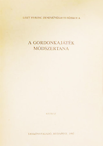 A gordonkajtk mdszertana