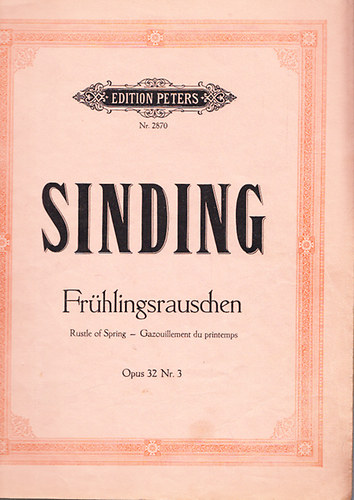 Frhlingsrauschen - Klavierstck (Opus 32 Nr. 3.)