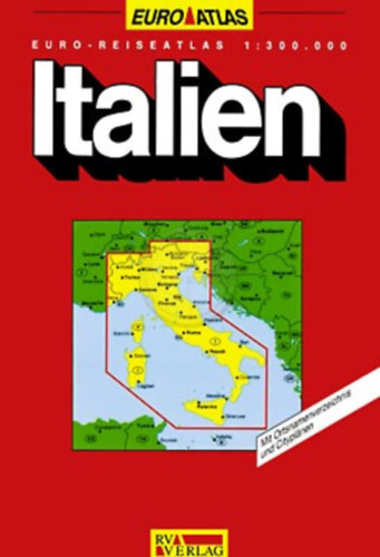 Italien Euro-Reiseatlas 1:300.000 - trkp / atlasz