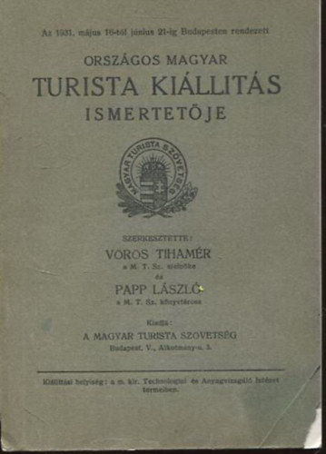 Az orszgos magyar turista killts ismertetje 1931.