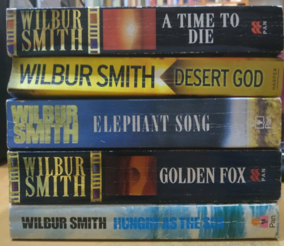 Wilbur Smith - 5 db Wilbur Smith: A Time to Die + Desert God + Elephant Song + Golden Fox + Hungry as the Sea