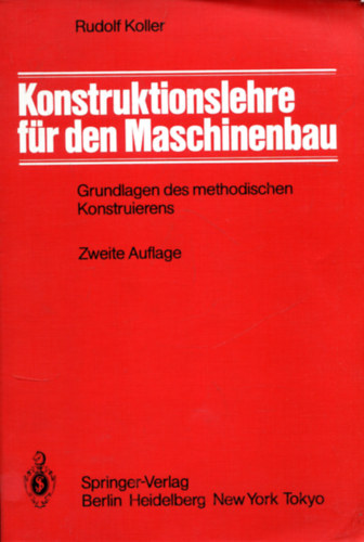 Rudolf Koller - Konstruktionslehre f�r den Maschinenbau