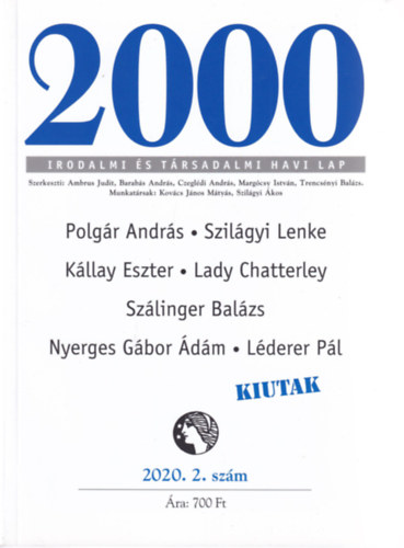 2000 Irodalmi s Trsadalmi Havi Lap - 2020. 2. szm