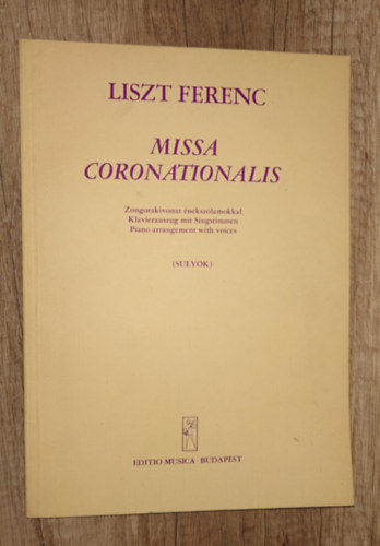Missa Coronationalis - Zongorakivonat  (Sulyok)