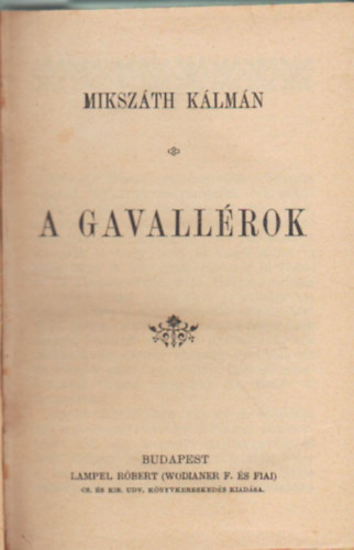 A gavallrok, ( 4 m )