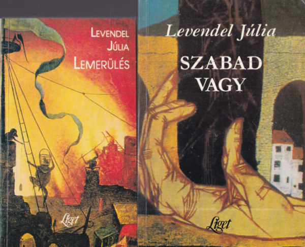 Levendel Júlia - 2 db. kortárs regény: Szabad vagy + Lemerülés (dedikált)