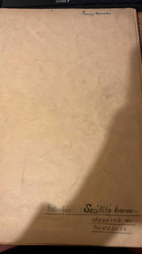 Sz�ll�t�berendez�sek tervez�se