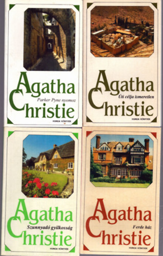 6 db Agatha Christie ktet (Hunga Knyvek): ti clja ismeretlen - Ferde hz - Parker Pyne nyomoz - Szunnad gyilkossg - A titokzatos Mr. Quin - "Balhvelykem bizsereg..."